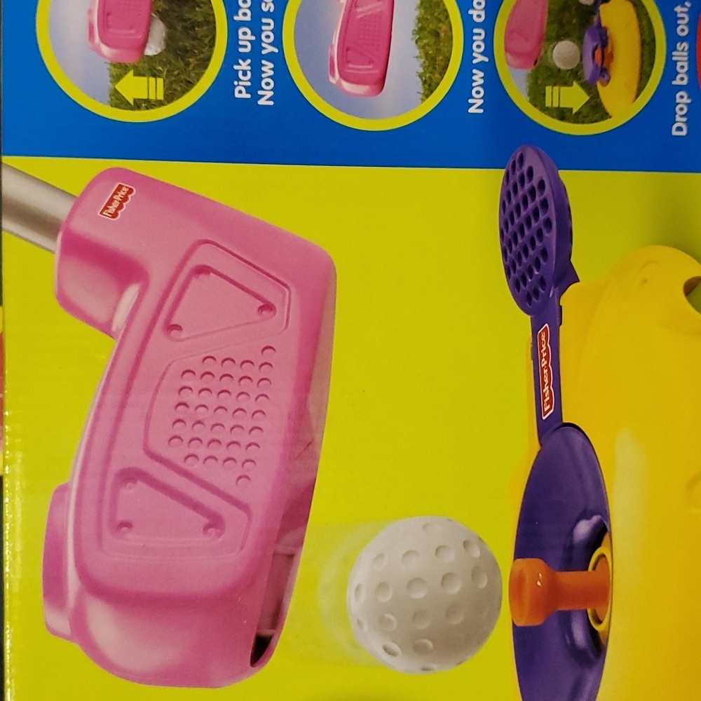 Fisher Price Drop n Drive Golf Toy Pink - Picture 2 of 5